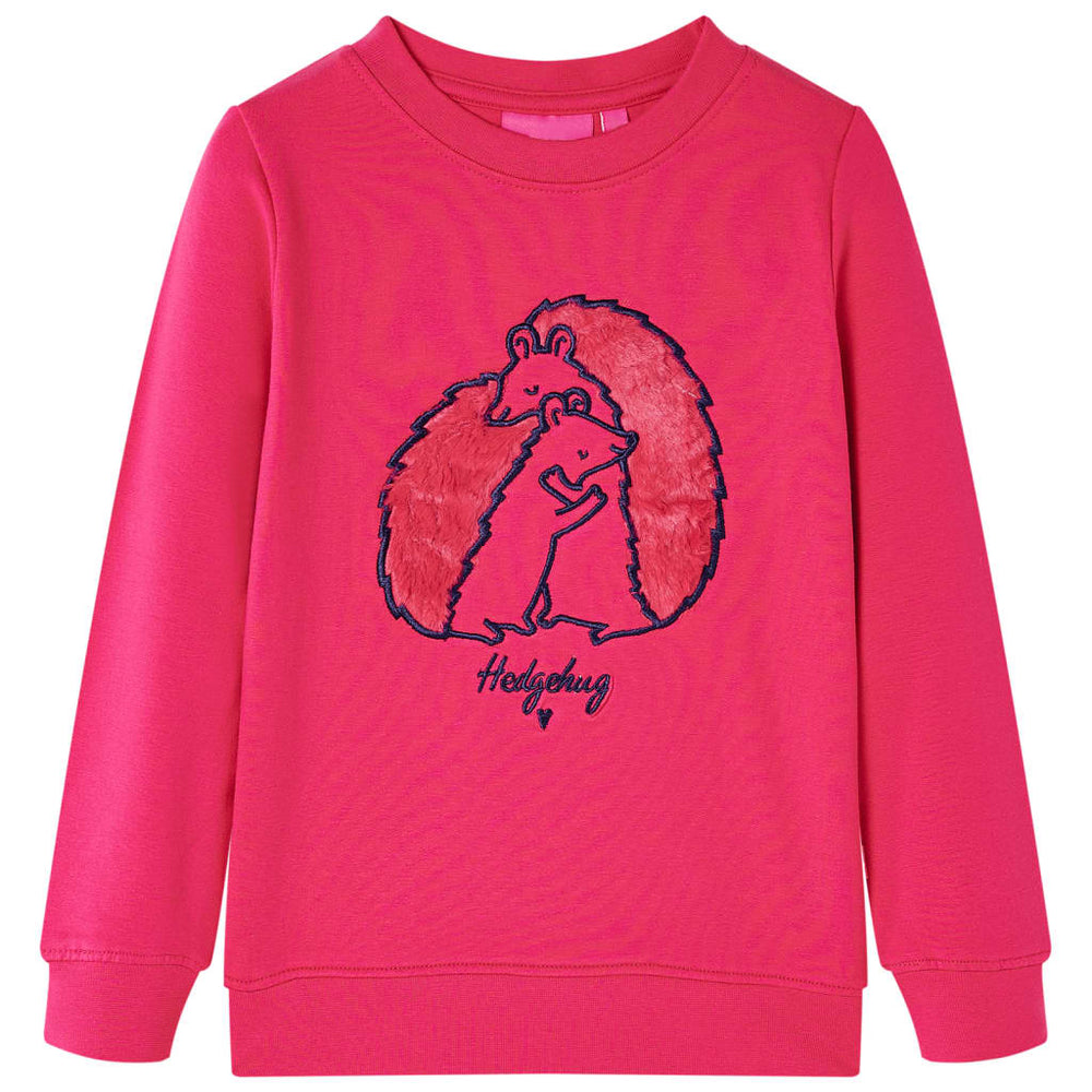Sweat-shirt enfant rose vif 140