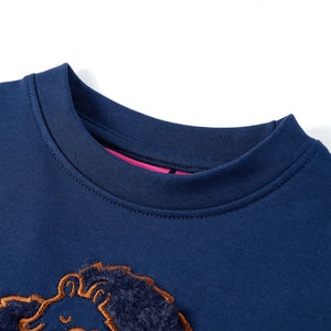 Kinder-Sweatshirt Marineblau 104