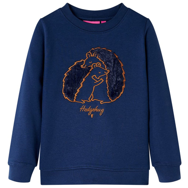 Sweatshirt enfant bleu marine 128