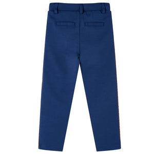 Pantalon enfant avec cordon de serrage bleu marine 140