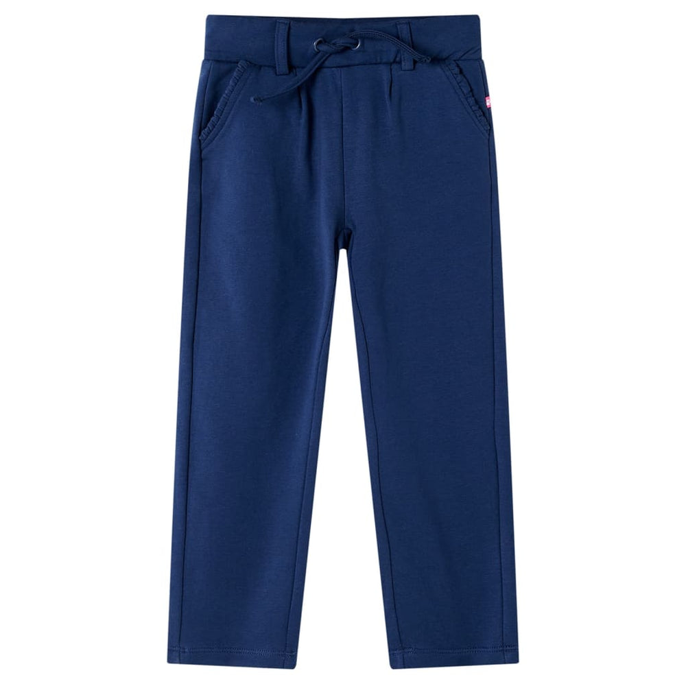 Kinderhose mit Kordelzug Marineblau 128