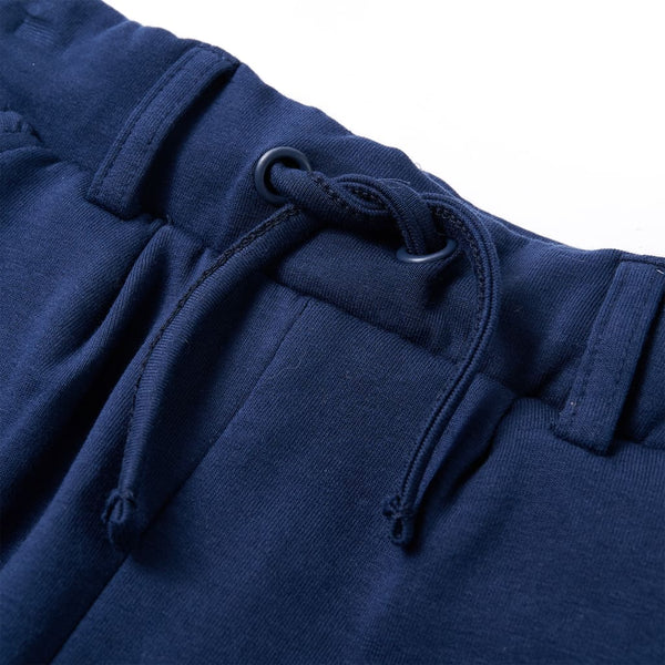 Pantalon enfant à cordon de serrage bleu marine 128