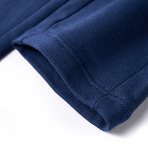 Pantalon enfant à cordon de serrage bleu marine 128