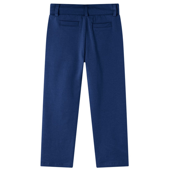 Pantalon enfant avec cordon de serrage bleu marine 140