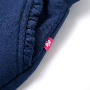 Pantalon enfant avec cordon de serrage bleu marine 140