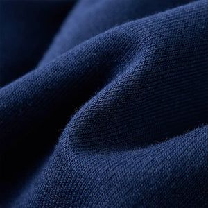 Pantalon enfant avec cordon de serrage bleu marine 140