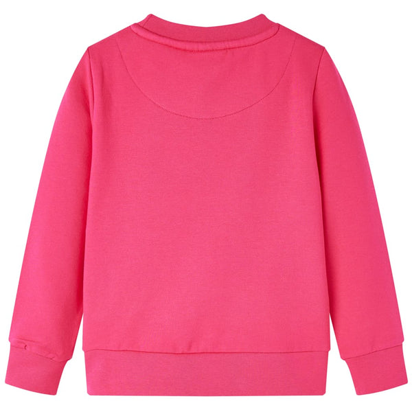 Kinder-Sweatshirt Knallrosa 116