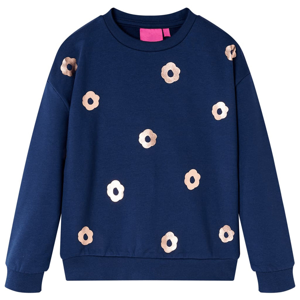 Sweatshirt enfant bleu marine 128