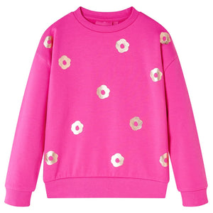 Sweat-shirt enfant rose foncé 140