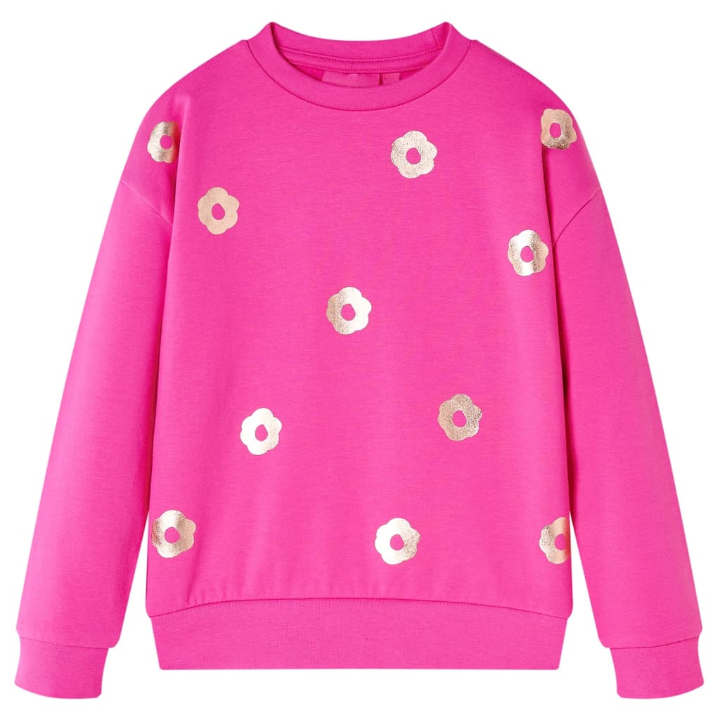 Sweat-shirt enfant rose foncé 140