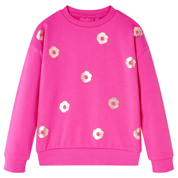Sweat-shirt enfant rose foncé 140