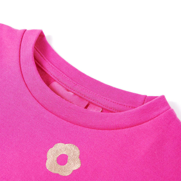 Sweat-shirt enfant rose foncé 140
