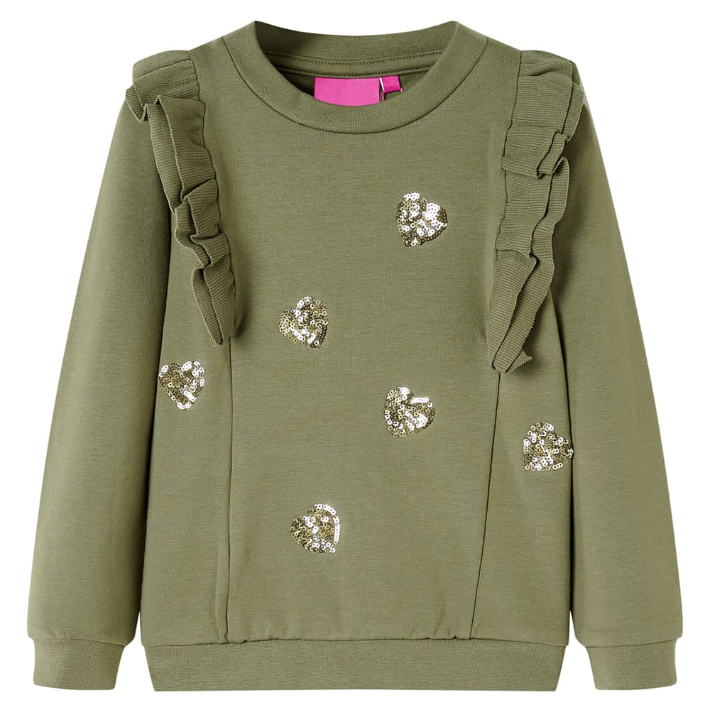 Sweat-shirt enfant Kaki 128
