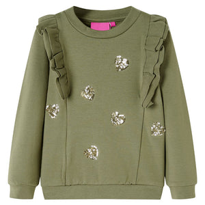 Sweat-shirt enfant Kaki 128