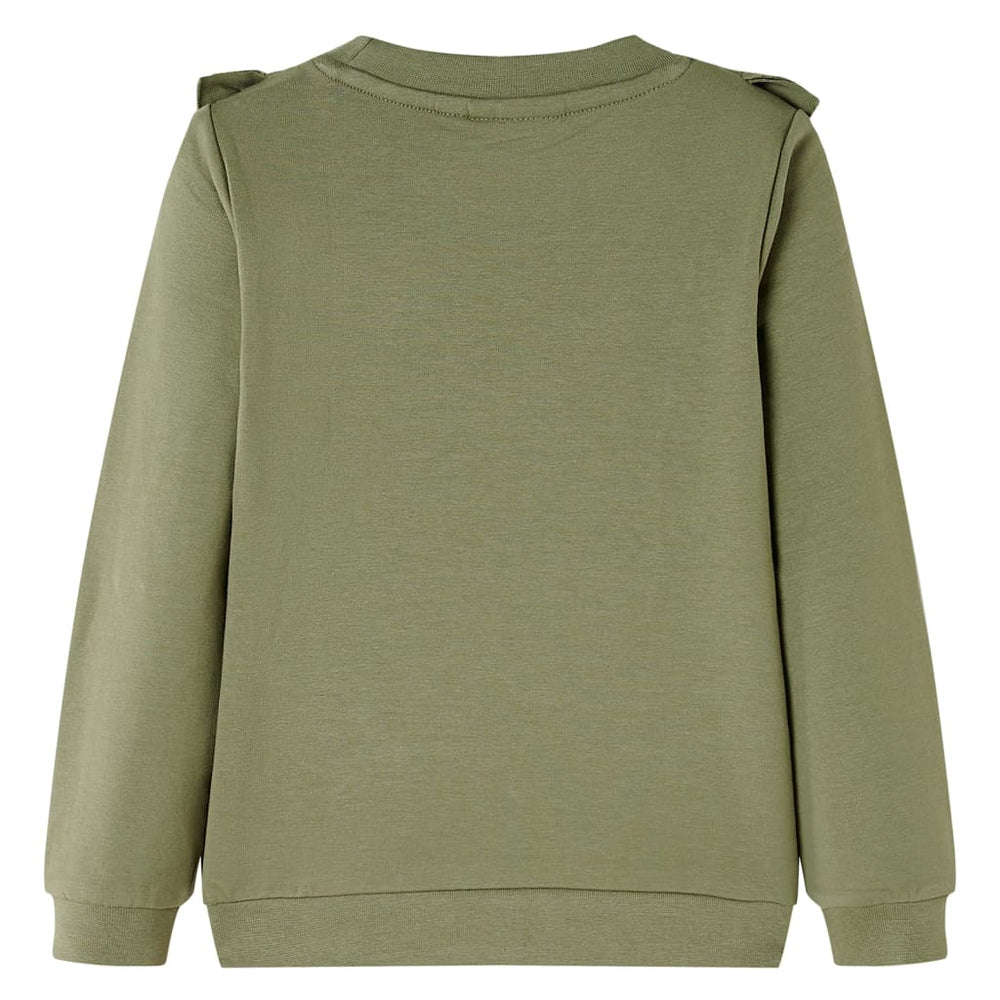 Sweat-shirt enfant kaki 140