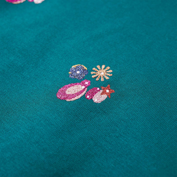 Kinder-Sweatshirt Dunkelgrün 140