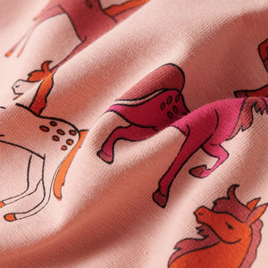 Kinderpyjama mit Langen Ärmeln Hellrosa 104