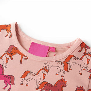 Kinderpyjama mit Langen Ärmeln Hellrosa 104