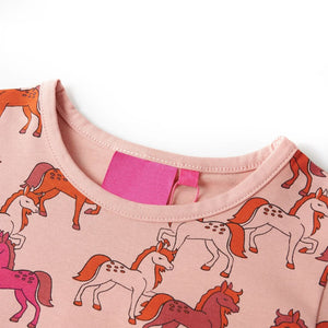 Kinderpyjama mit Langen Ärmeln Hellrosa 116