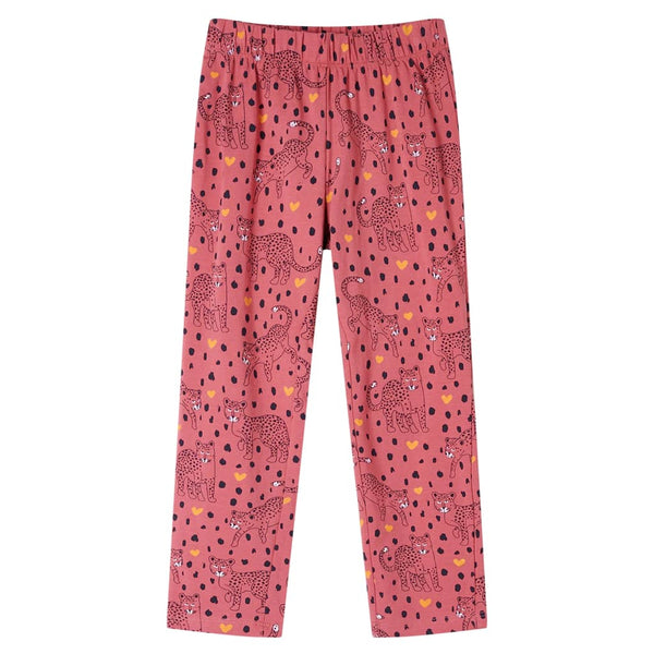 Kinderpyjama mit Langen Ärmeln Altrosa 116