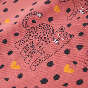 Kinderpyjama mit Langen Ärmeln Altrosa 128