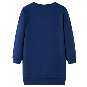 Kinder-Pulloverkleid Marineblau 104