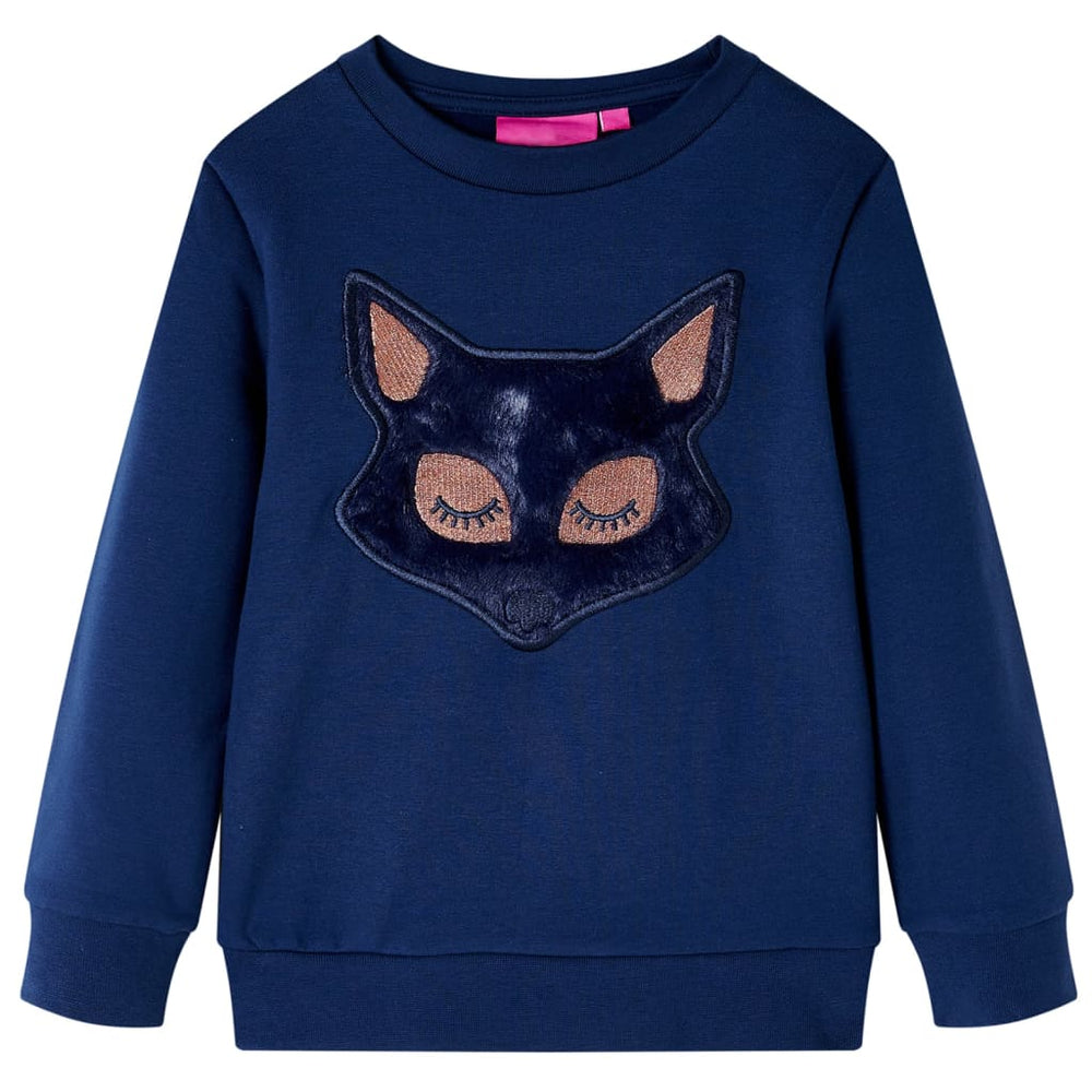 Sweatshirt enfant bleu marine 116