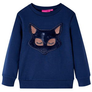 Sweat-shirt enfant bleu marine 140