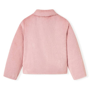Kindermantel Kunstpelz Rosa 128