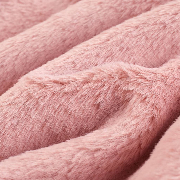 Kindermantel Kunstpelz Rosa 128