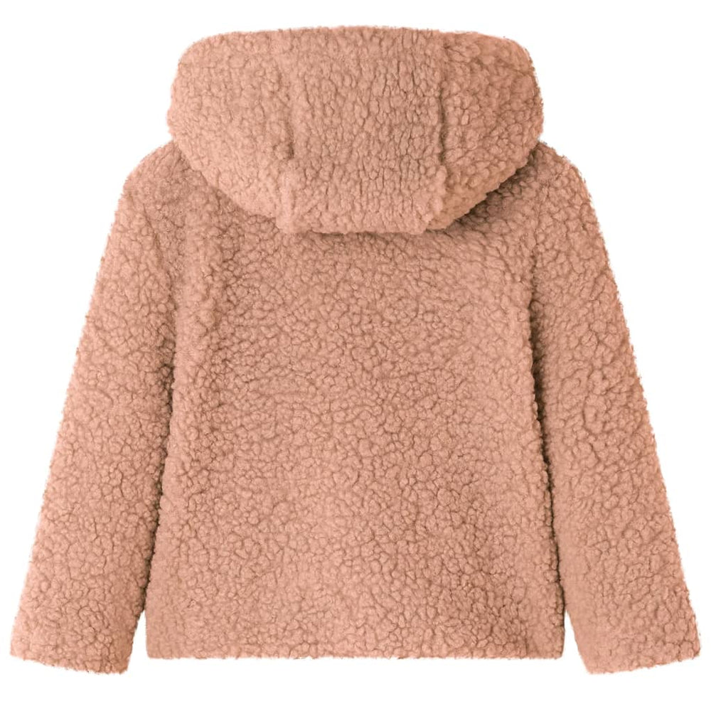 Veste à capuche enfant en fausse fourrure Teddy Cognac clair 116