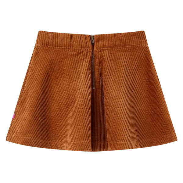 Kinderrock mit Taschen Cord Cognac 92