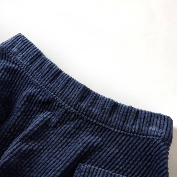 Kinderrock mit Taschen Cord Marineblau 92