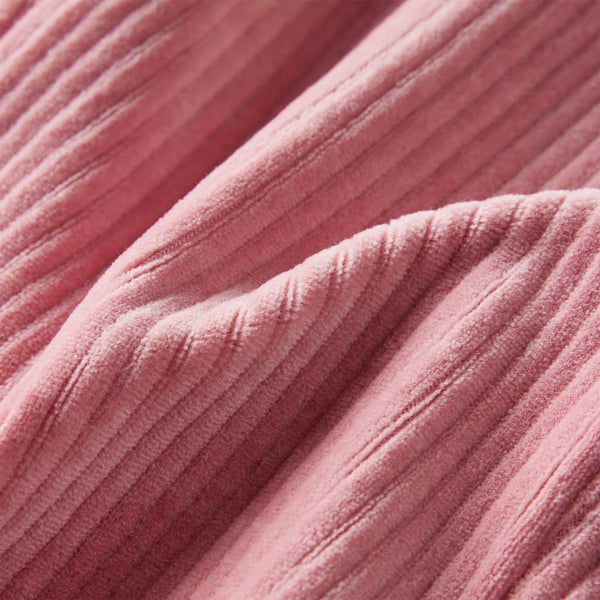 Pantalon enfant velours côtelé rose clair 128