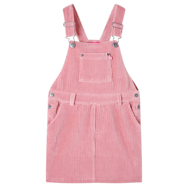 Kinder-Latzkleid Cord Hellrosa 116