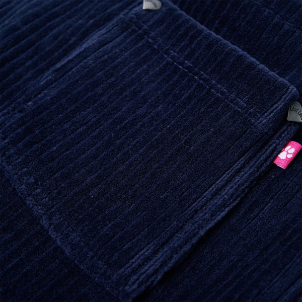 Kinder-Latzkleid Cord Marineblau 92
