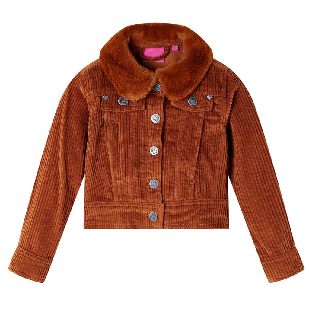 Children's Corduroy Jacket Cognac 92