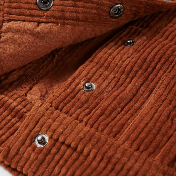 Veste enfant en velours côtelé Cognac 128