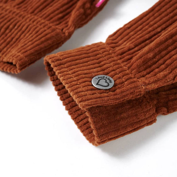 Veste enfant en velours côtelé Cognac 128