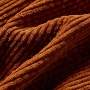 Pantalon enfant en velours côtelé couleur cognac, taille 116