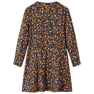 Kinderkleid mit Langen Ärmeln Marineblau 92