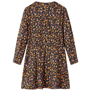 Kinderkleid mit Langen Ärmeln Marineblau 104