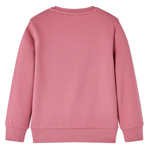 Kids' Velvet Patchwork Sweatshirt Raspberry Pink 128