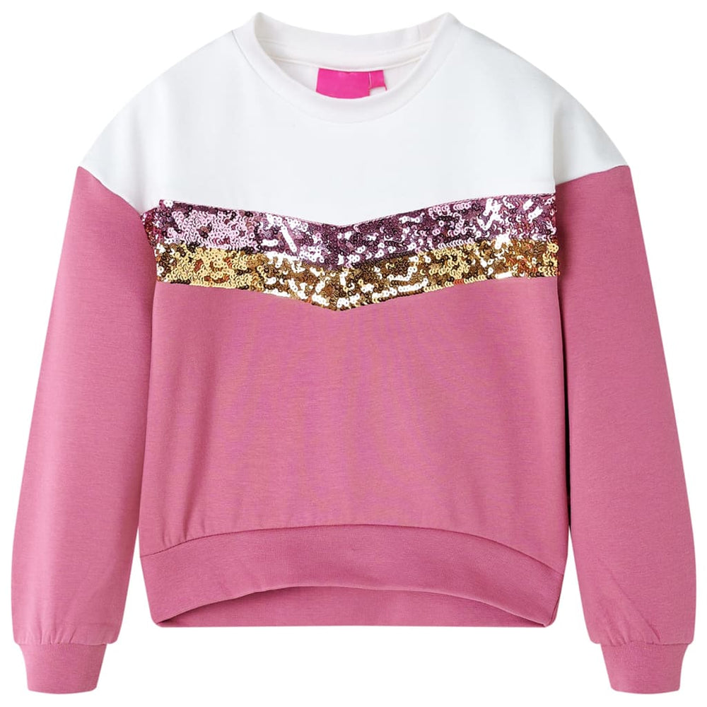 Sweat-shirt enfant rose framboise 116