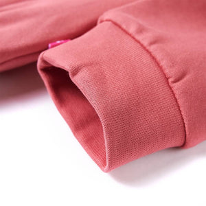 Sweat à capuche enfant vieux rose 92