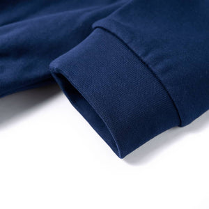 Sweat à capuche enfant bleu marine 116