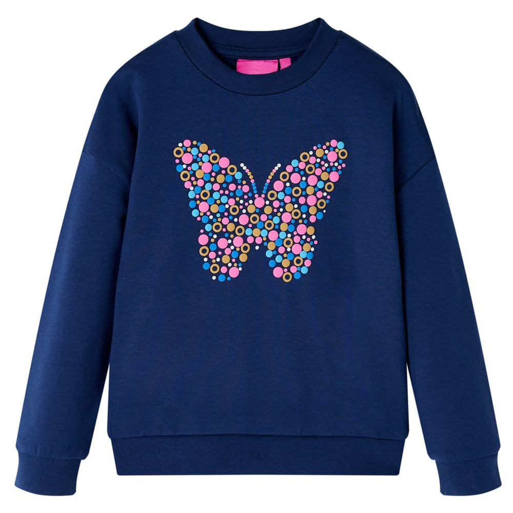 Sweatshirt enfant bleu marine 128