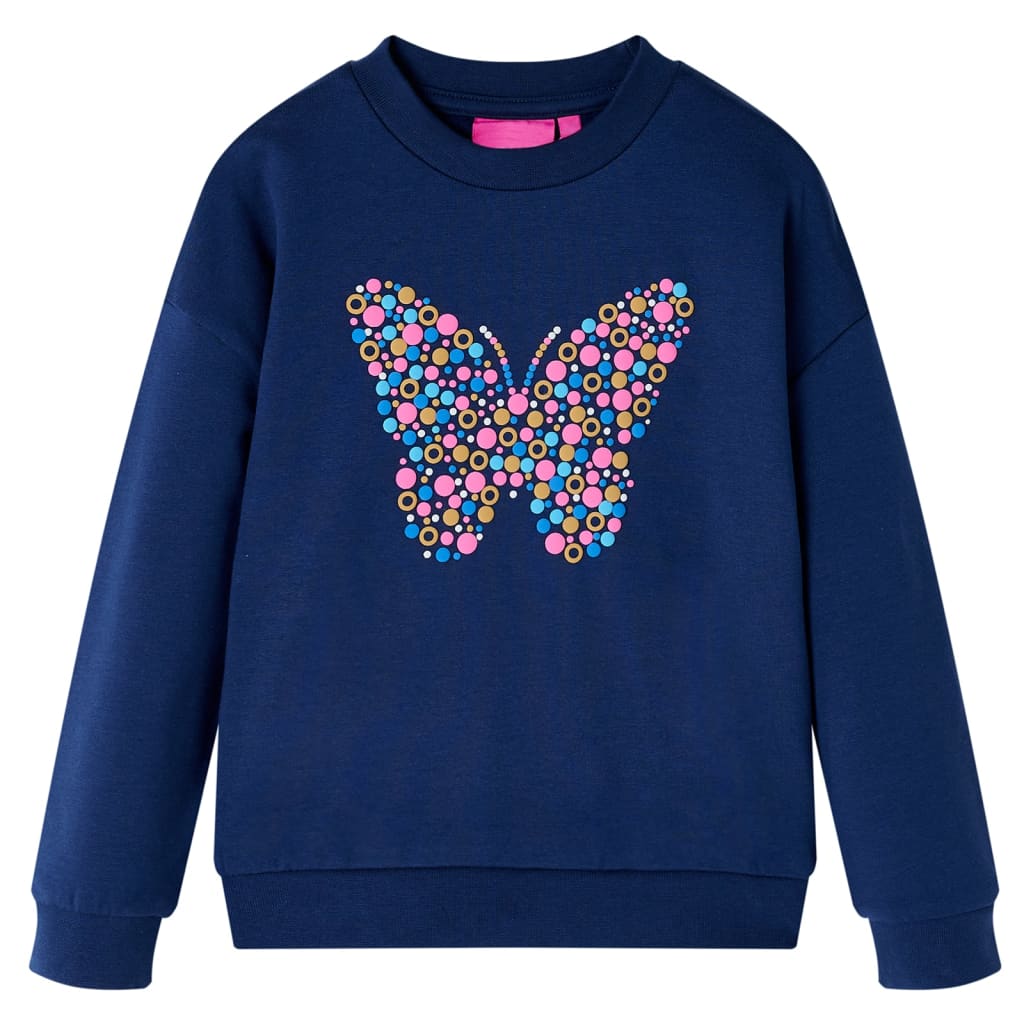 Sweatshirt enfant bleu marine 128