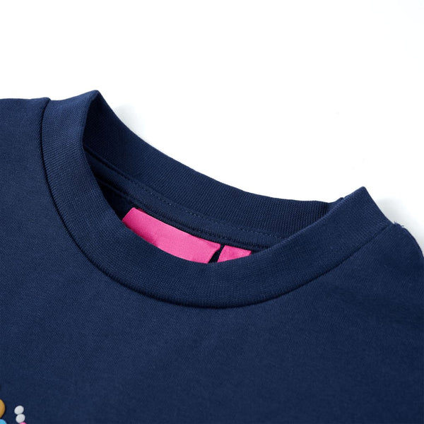 Sweatshirt enfant bleu marine 128