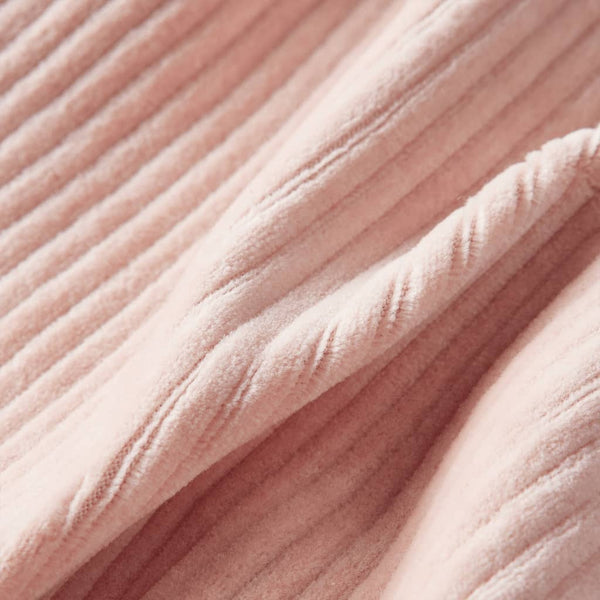 Pantalon enfant en velours côtelé rose clair 104